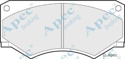 APEC BRAKING pad322 -  Комплект тормозных колодок, дисковый тормоз
